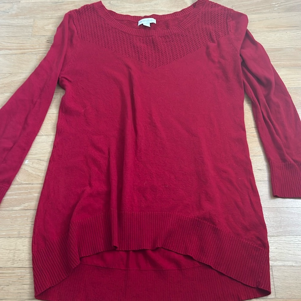 Women’s red sweater